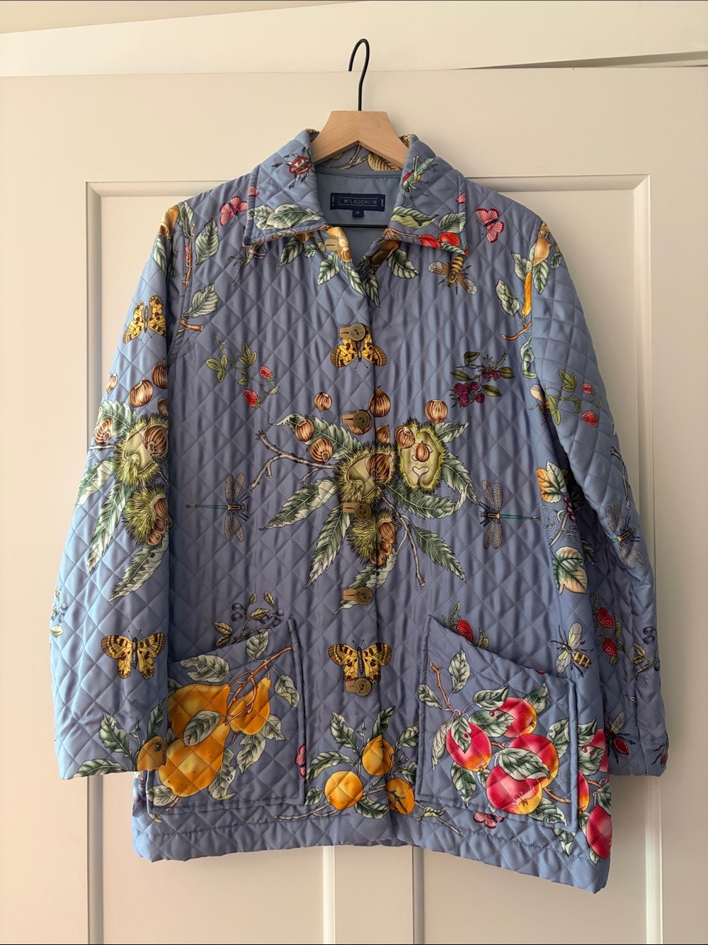 J.Mclaughlin Silk Quilt Printed Jacket | Women’s Size M